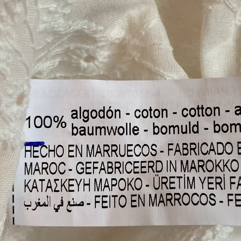 Zara White Eyelet Midi Dress - Picture 10 of 11